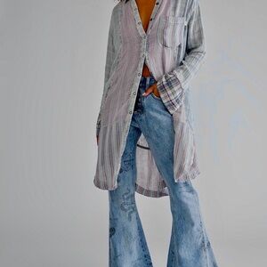 Free People Not Your Pops Mixed Top